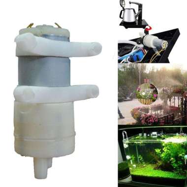 LifeTech Pompa Air Elektrik DC Micro Water Pump 12V - 365B-7 - White