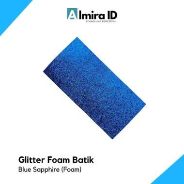 Glitter Foam Batik 3D Gold Silver Merah Biru Red Ruby Blue Sapphire Emas Abu Sticker Stiker Almira I