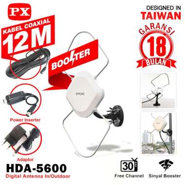 Jual Antena Tv Px Hda 5600 Indoor Outdoor Antena Digital Analog Kabel 12m Murah Agustus 2020 Blibli Com