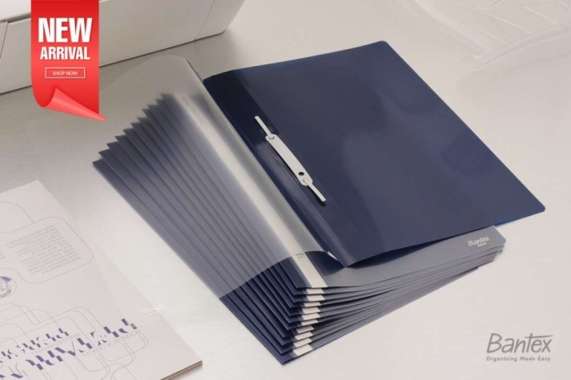 Business File F4 Map Plastik Snel Hecter Bantex Blue 3224 01G