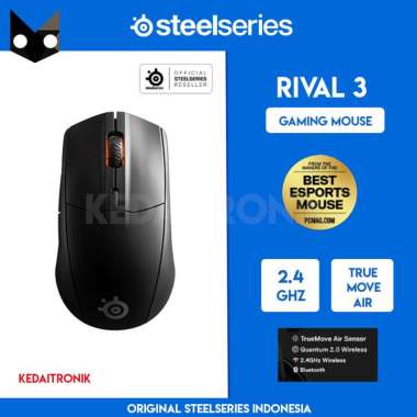Steelseries Rival 3 Wireless Gaming Mouse TrueMove Core Senso