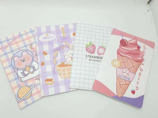 Buku Notes Cute Cartoon Character Notebook Lucu Import A5 [Part 2] 733