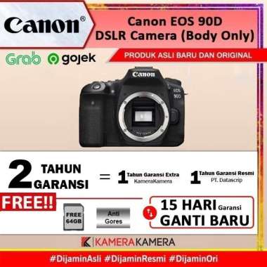 KameraKamera Canon EOS 90D/Canon 90 D DSLR Camera (Body Only) hitam