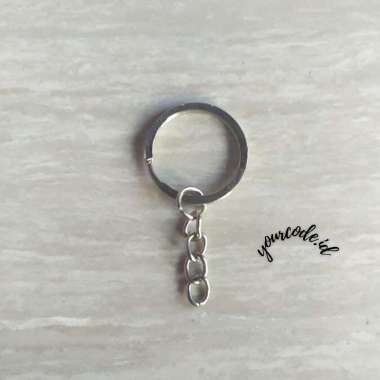 RING GANTUNGAN KUNCI SILVER PER PCS GANCI Tebal biasa