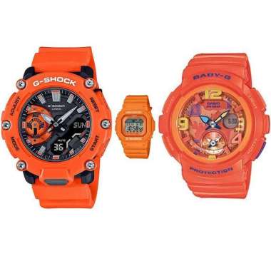 JAM TANGAN FAMILY ORIGINAL CASIO GA 2200M 4ADR BGA 190 4B WITH GLX 5600RT 4DR JAM FAMILY ORIGINAL GA