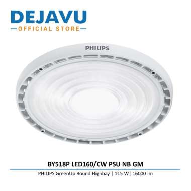 Lampu Philips Greenup Round Highbay BY518P LED160/CW PSU NB GM - NW CW 6500K