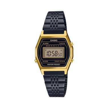 CASIO LA690-WGB Digital Vintage Jam Tangan Wanita [Original] Gold Black