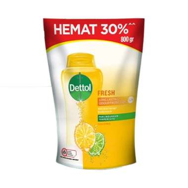 Dettol Sabun Mandi Cair Dettol Anti Bakteril Fresh 800 gr Refill