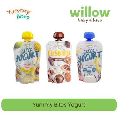 Camilan Bayi - Yummy bites Greek Yogurt 100gr Vanilla/Apple/B