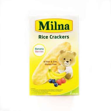 Promo Harga Milna Rice Crackers Banana Berries 5 pcs - Blibli