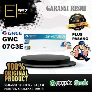 AC GREE GWC 07C3E / GWC 07C3E , DELUXE LOW WATT 3/4 PK PLUS PASANG