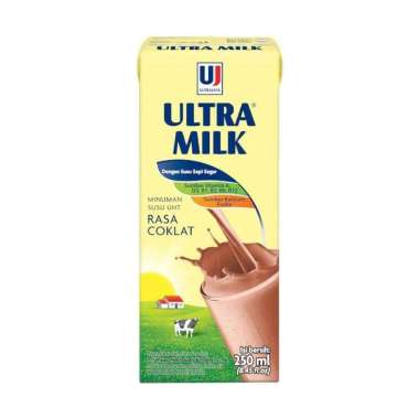 Promo Harga Ultra Milk Susu UHT Coklat 250 ml - Blibli