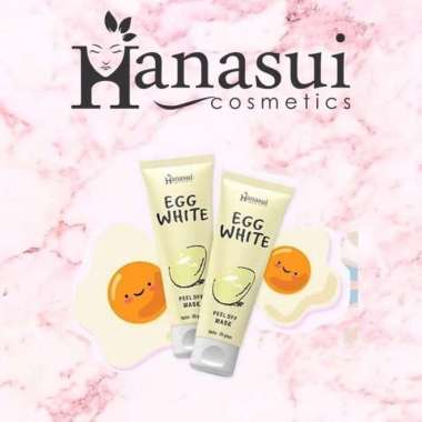EGG WHITE MASK HANASUI BPOM - MASKER TELOR HANASUI BPOM