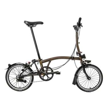 Brompton Black Lacquer M6L 2020 Sepeda Lipat Folding Bike Black