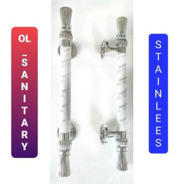 gagang pintu /tarikan pintu 2 / pegangan pintu / pull handle Putih