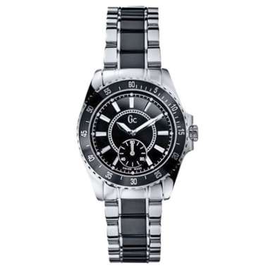 Guess Collection GC29005L Jam Tangan Wanita Ceramic Stainless Steel Silver Black