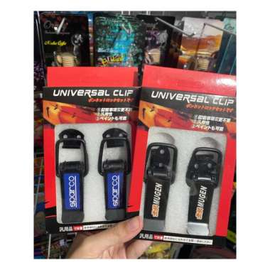 MUGEN Clip Bemper Universal Racing Klip Bemper Bumper Mobil Perekat Bemper Mobil Black