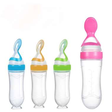 TOKO LIELYS / BOTOL DOT SILICONE / SENDOK MAKAN BAYI / BOTOL SENDOK BAYI HIJAU