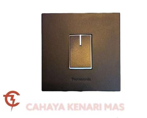 Saklar Single Panasonic Style Hitam