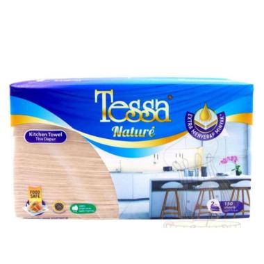 TESSA Hand Towel Unbleached Nature 150's coklat