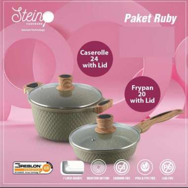 Stein Cookware Set Paket Ruby --