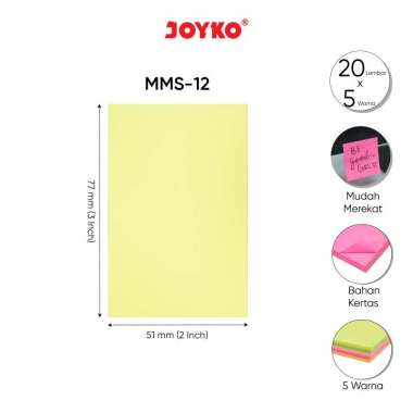 Memo Stick Kertas Memo Tempel Sticky Note Joyko MMS-12