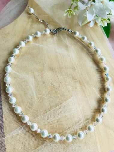 KALUNG CHOKER MUTIARA SHELL with SWAROVSKI CRYSTAL ORIGINAL