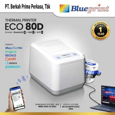 BLUEPRINT Printer Thermal Dekstop 80 mm ECO80D USB + Bluetooth