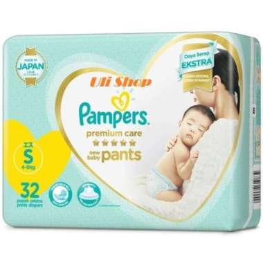 Promo Harga Pampers Premium Care Active Baby Pants S32 32 pcs - Blibli