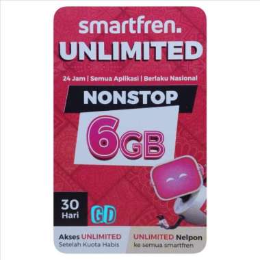 Voucher SmartFren Unlimited Nonstop 6GB