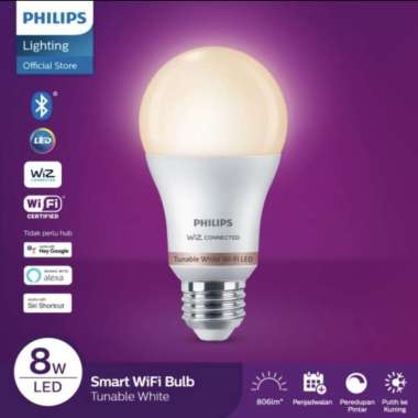 LAMPU PHILIPS SMART WIFI BLUETOOTH LED 8W 8 WATT TUNABLE WHITE SMART