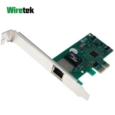 PCI Express LAN Gigabit Card Wiretek Hijau
