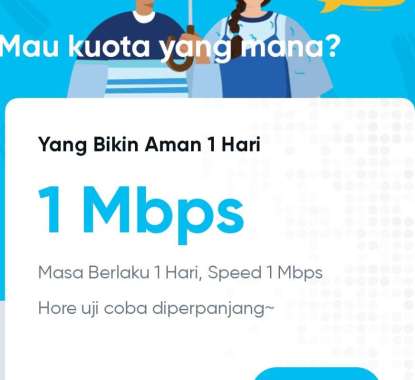 PROMO Kartu Perdana by.U Telkomsel Unlimited 1 Mbps 1 hari
