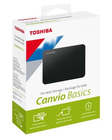 TOSHIBA 2.5" CANVIO BASIC 1TB HDD External
