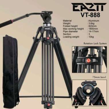 PROMO Tripod Kamera video shooting/Tripod kameramen EA2TT VT-888