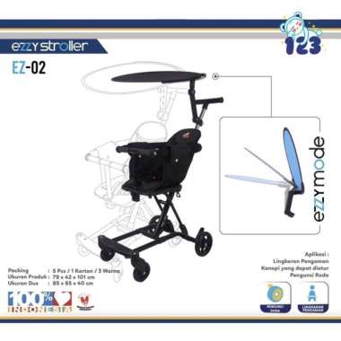 Exotic Ezzy Stroller 02 - READY MANADO Hitam