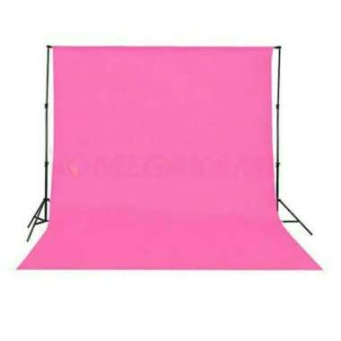 Background foto polos warna pink 2,5 x 3 meter Pink