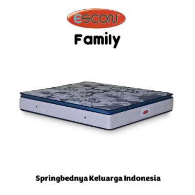 Kasur Spring Bed ESCON Family Biru (Hanya Kasur) - FREE BANTAL 100 x 200