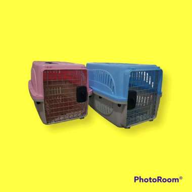 pet cargo pet carier bonus tray kandang cargo pake baut 48x32x30 cm