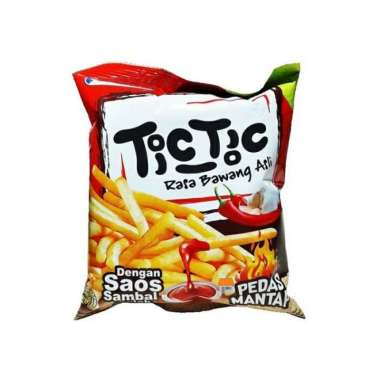 Tic Tic Bawang Snack dengan Saos Sambal Colek [65 g]