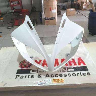 BODY FRONT UPPER, BATOK LAMPU, REFLEKTOR R15, R-15 OLD Putih (2PK-P) Original Yamaha