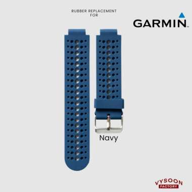 Strap Rubber Tali Pengganti Garmin Forerunner 235 / FR235 Silikon Navy