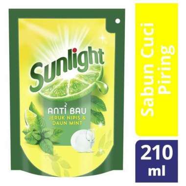 Promo Harga Sunlight Pencuci Piring Anti Bau With Daun Mint 210 ml - Blibli