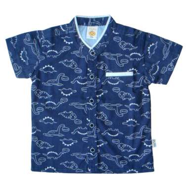 PLEU Kemeja Dino Hello Kemeja Anak Laki Laki 12 bulan