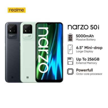 Realme Narzo 50i Ram 4 Rom 64GB Mint Green