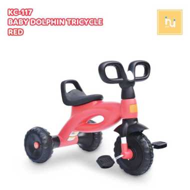 Labeille KC 117 Balance Bike Inui Dolphin Mini Bike Sepeda Ride On Red