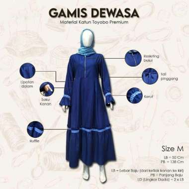 Gamis PREMIUM NAFILAH Couple Ibu & Anak Katun TOYOBO FODU Original THOYYIBAH XXL MUSTARD (DEWASA)