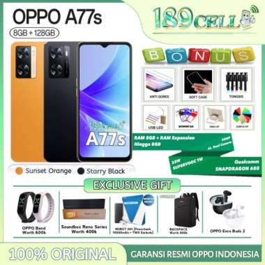 OPPO A77s RAM 8/128 GB [RAM 8+8GB Expansion] A77 s A 77s GARANSI RESMI Multicolor