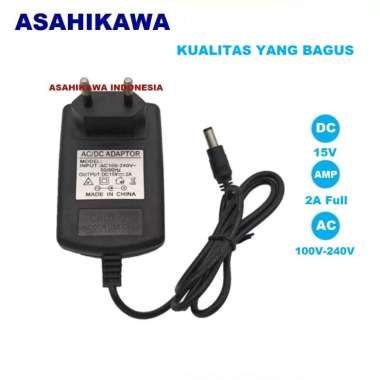 Asahikawa AC/DC Adaptor Intercom CCTV DVR Lampu LED Power Supply Converter Konverter AC 220V to DC15