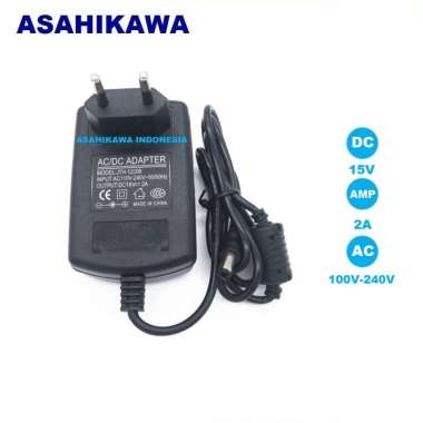 Asahikawa AC/DC Adaptor Intercom CCTV DVR Lampu LED Power Supply Converter Konverter AC 220V to DC15